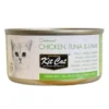 Kit Cat Toppers Pollo, Atún y Cordero en Gelatina para Gatos Lata 80g