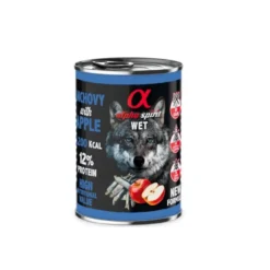 Lata Alpha Spirit Grain Free Boqueron con Manzana Roja 400gr