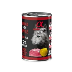 Lata Alpha Spirit Grain Free Cerdo y Manzana Amarilla 400gr