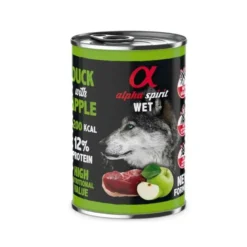 Lata Alpha Spirit Grain Free Pato y Manzana 400gr