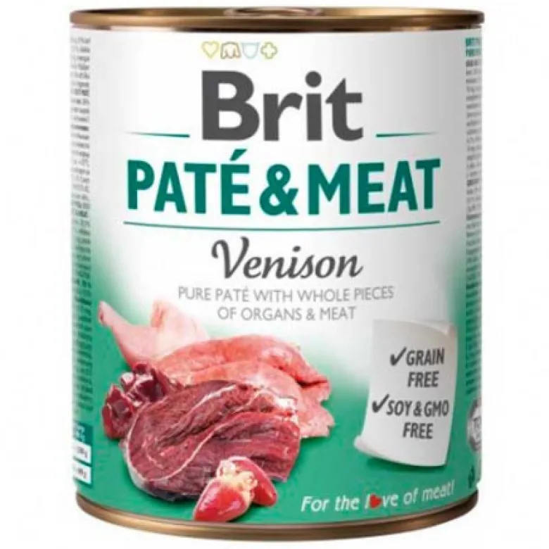 Lata Brit Paté Venado 800g