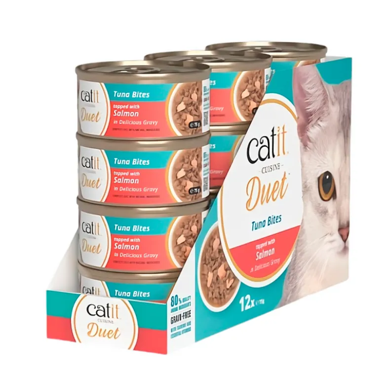 Lata Catit Cuisine Duet de Atún con Salmón para Gatos