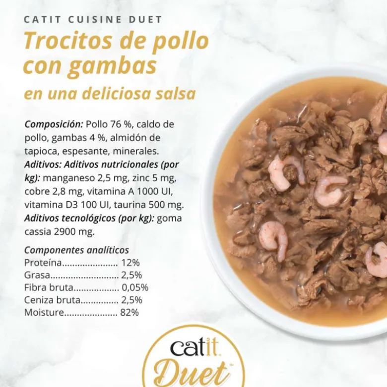 Lata Catit Cuisine Duet de Pollo con Gambas para Gatos