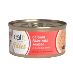Lata Catit Cuisine Fillet de Pollo con Salmón para Gatos