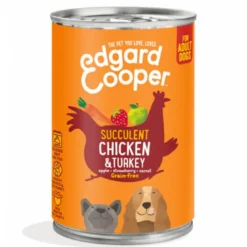Lata Edgard Cooper Pollo y Pavo Adult 400gr