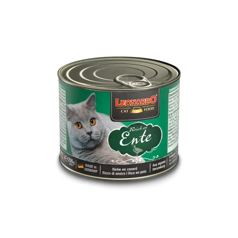 Lata Leonardo Feline Rico en Pato 200g