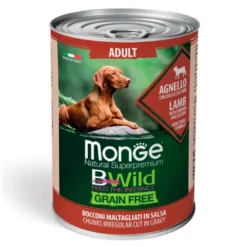 Lata Monge Bwild Adult Cordero en Salsa Para Perro 400g