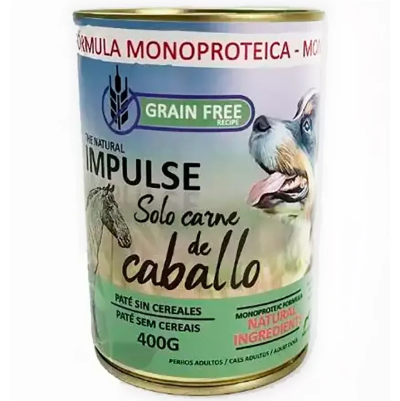 Lata Natural Impulse GF Paté de Caballo 400g