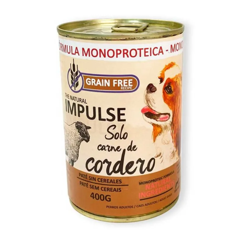 Lata Natural Impulse GF Paté de Cordero 400g