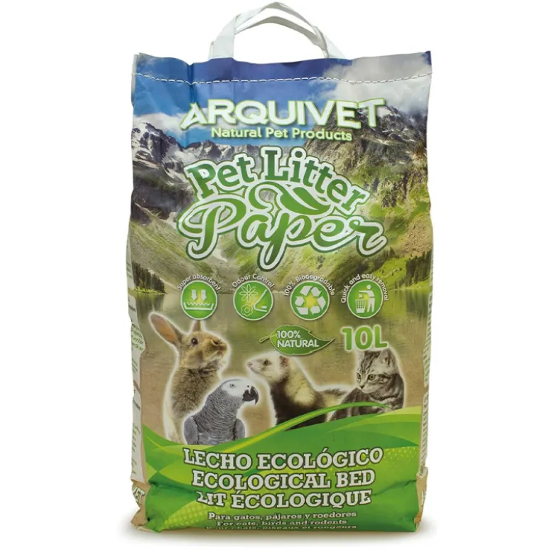 Lecho Arquivet Paper para Gatos Pájaros Y Roedores