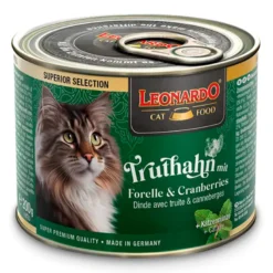 Leonardo Superior Selection Pavo con Trucha y Arándano Rojo Lata 200g