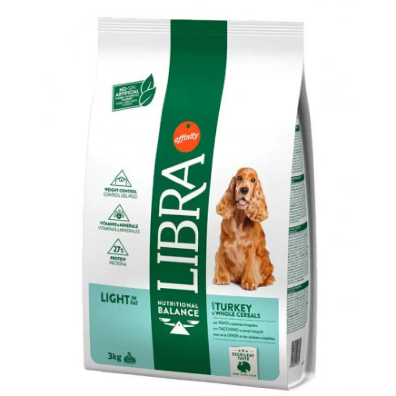 Libra Adult Light Con Pavo Pienso Para Perros