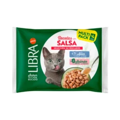 Libra Pack Sobres de Atún y Salmón en Salsa para Gatos
