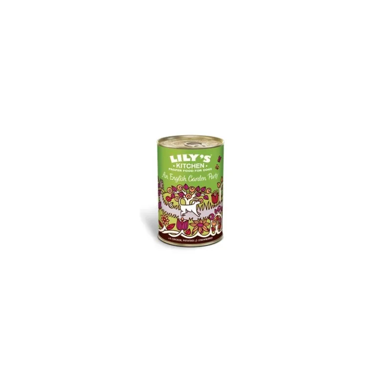 Lily's Kitchen lata de Pollo, Patatas y Fresas 400g