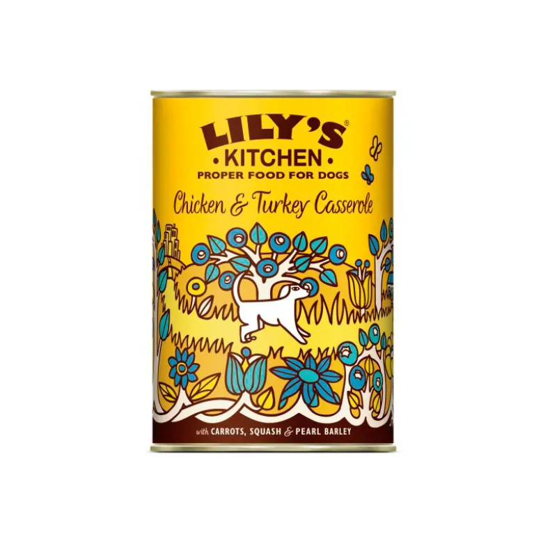 Lily's Kitchen lata de Pollo y Cazuela de Pavo 400g