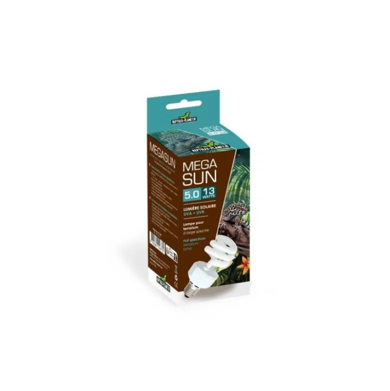 Lámpara Mega Sun 5.0 con UVB Y UVA