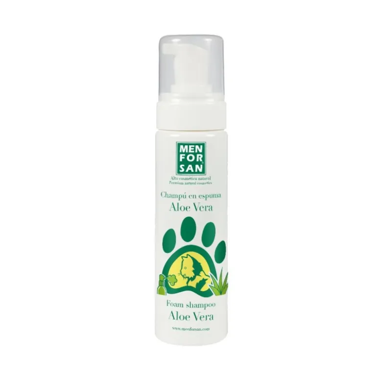 MenForSan Champú Espuma Aloe Vera para Gatos 200ml