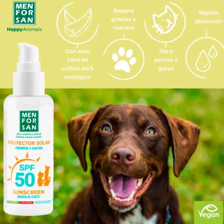 MenForSan Protector Solar Factor 50 para Perros y Gatos