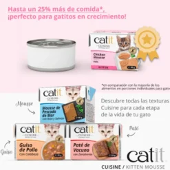 Mousse Catit Cuisine de Pollo para Gatitos