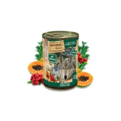 Natural Greatness de Cordero y Papaya con Arándanos Lata 400g