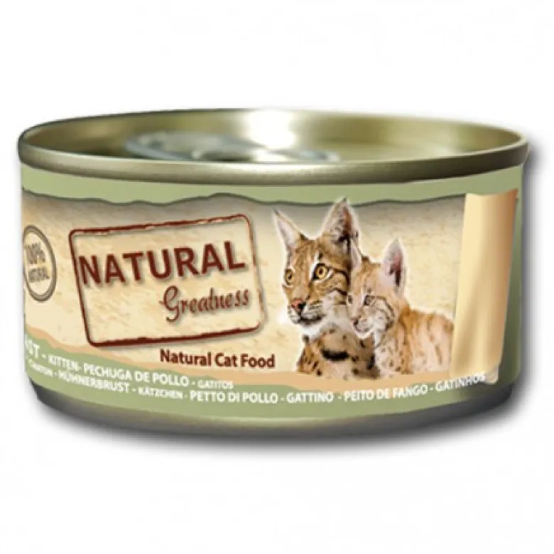 Natural Greatness Gatitos Pechuga de Pollo Lata 70g