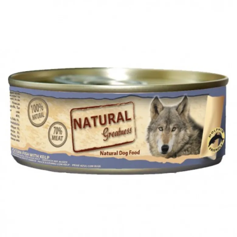 Natural Greatness Pescado de Mar con Alga Kelp 156g