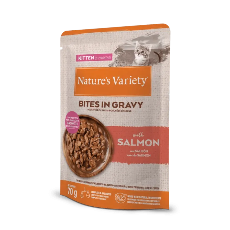 Nature's Variety Cat Wet Bites Salmón Kitten 70g