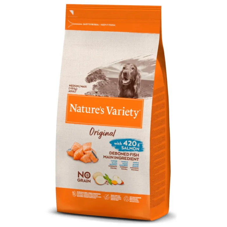 Nature's Variety Original Medium Maxi Adult +10kg Salmón Noruego