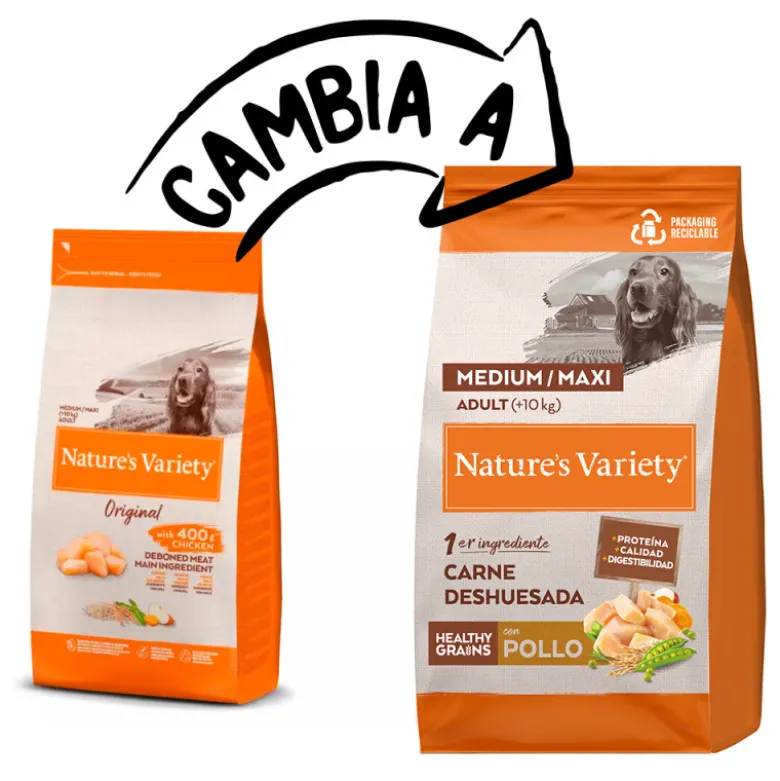 Nature's Variety Original Medium Maxi Adult +10kg Pollo