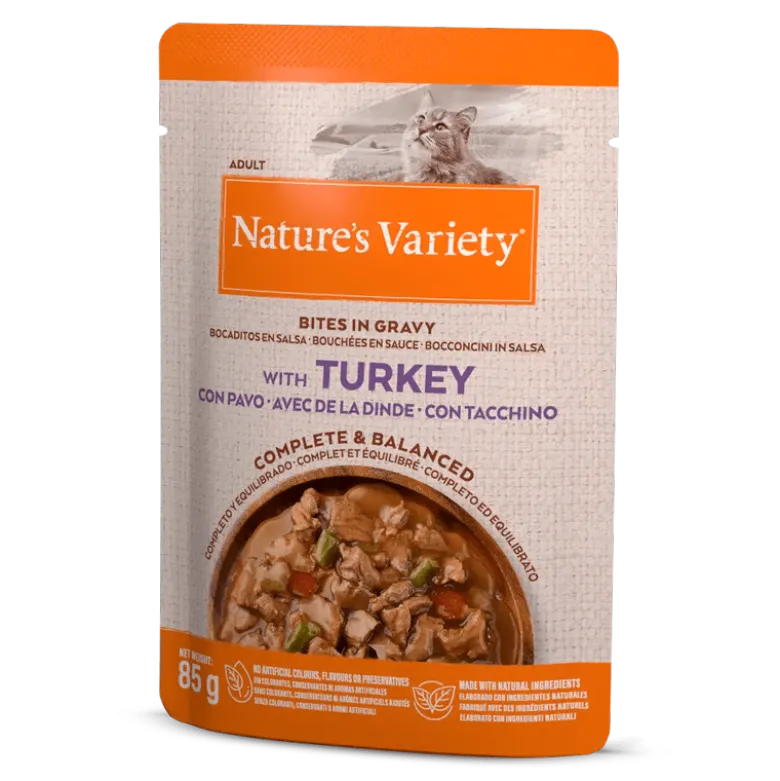 Nature's Variety Original Pavo Bocaditos en Salsa para Gatos 85g