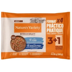 Nature's Variety Wet Bites Flowp COD y Ocean Fish 340g