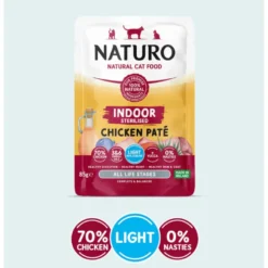 Naturo Cat Paté Esterilizado Pollo 85g
