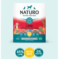 Naturo Dog Adult Cordero y Arroz para Perros Tarrina 400g