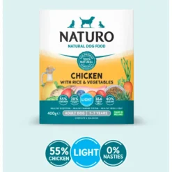 Naturo Dog Light Pollo & Arroz para Perros Tarrina 400g