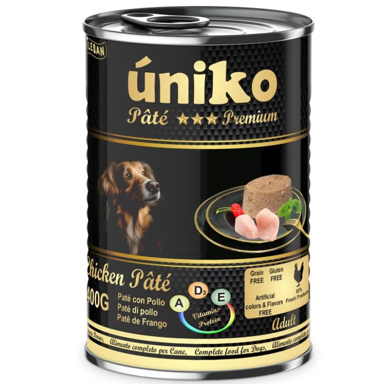 Úniko Adult Paté de Pollo para Perros Lata