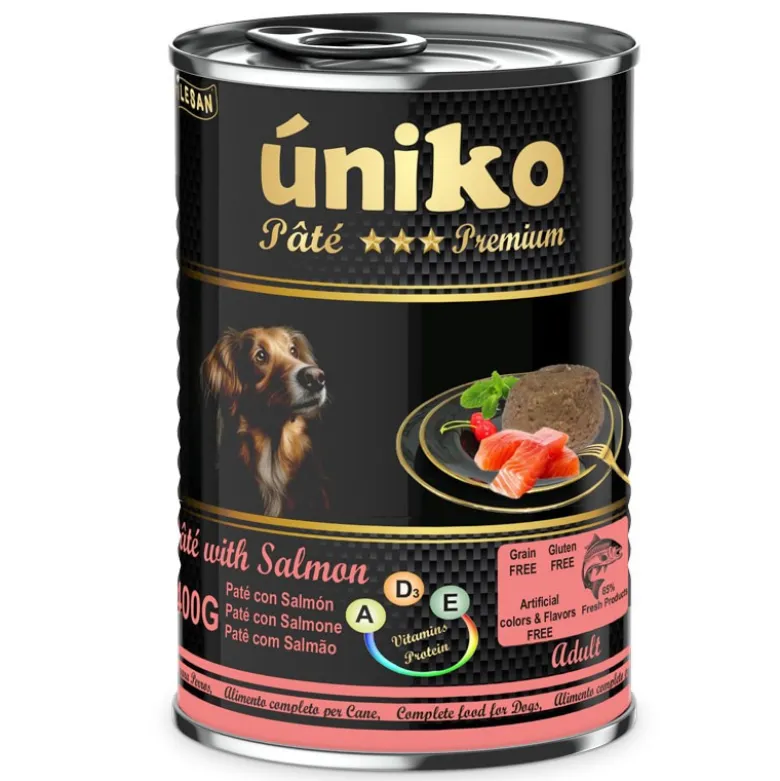 Úniko Adult Paté de Salmón para Perros Lata