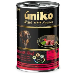 Úniko Adult Paté de Ternera para Perros Lata
