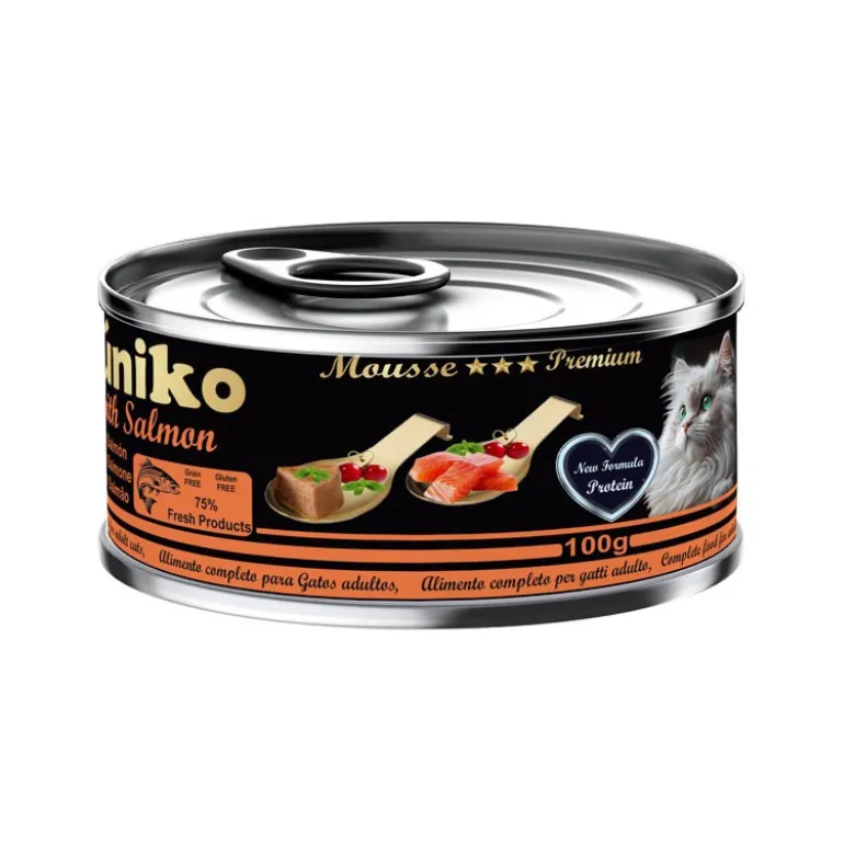 Úniko Adult Sabor Salmón para Gatos Lata 100g