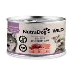 NutraDog Wild Gourmet Pavo, Ternera y Cerdo para Perros