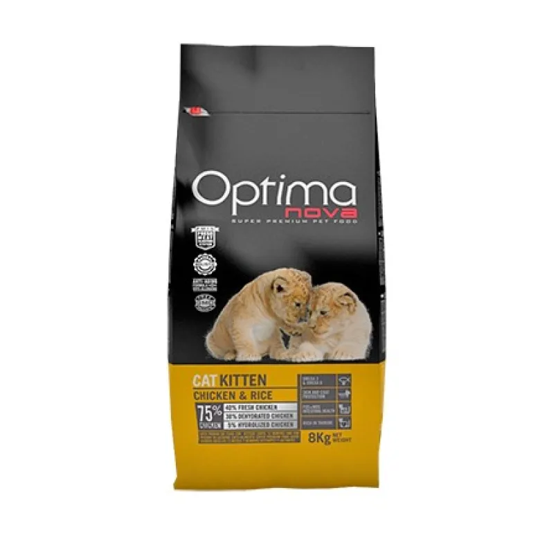 Optima Nova Gatitos Kitten Pollo Y Arroz