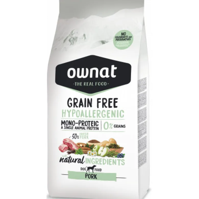 Ownat Grain Free Cerdo Pienso Hipoalergénico Sin Cereales