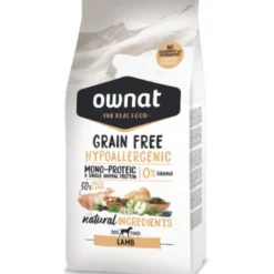 Ownat Grain Free Cordero pienso Hipoalergénico Sin Cereales