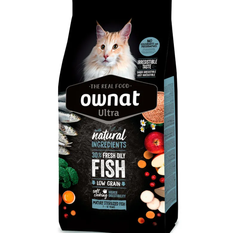 Ownat Ultra Mature Sterilized Pescado para Gatos