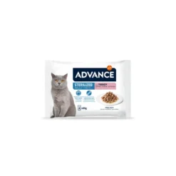 Pack Advance Adult Sterilized Pavo para Gatos 4x85g