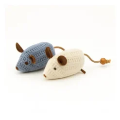 Pareja de Ratones de Juguete para Gatos