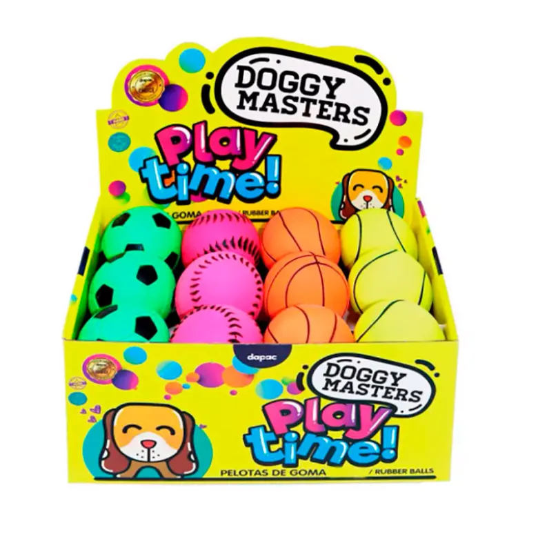 Pelota Doggy Master Playtime Sport 72mm para Perros