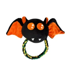 Peluche Murciélago Naranja Mordedor para Perros