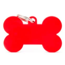 Placa Hueso Aluminio Rojo XL