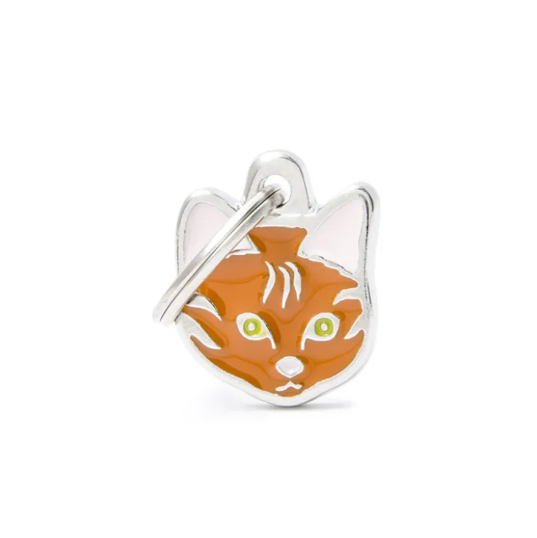 Placa Identificativa Gato Shorthair Naranja