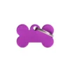 Placa Identificativa Perro Hueso Lila XL